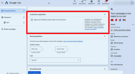 Cara Setting Kampanye Demand Gen Google Ads - step 8