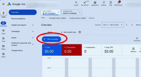 cara setting kampanye Demand Gen Google Ads - step 1